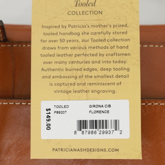 PATRICIA NASH TOOLED COLLECTION GIRONA C/B FLORENCE CROSSBODY BAG WITH DUSTBAG - Picture 10 of 11